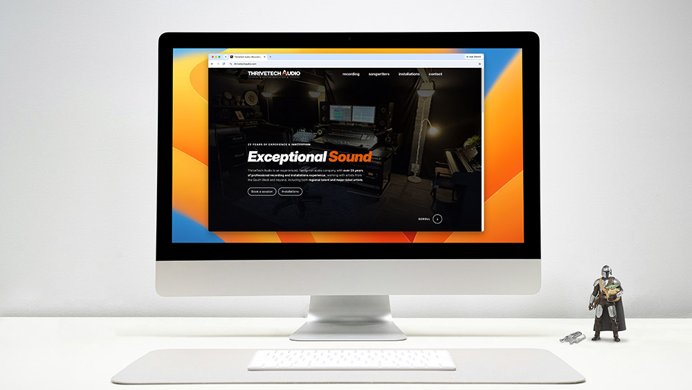 ThriveTech Audio website – click to visit the live site