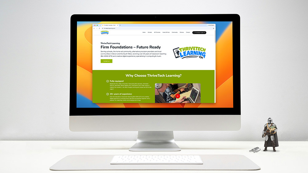 ThriveTech Learning website – click to visit the live site